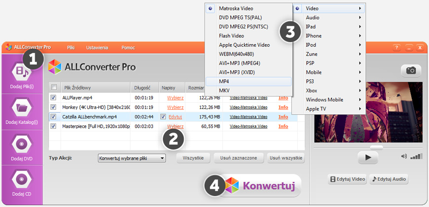 ALLConverter PRO - konwertowanie plików ALLConverter PRO - konwertowanie plików