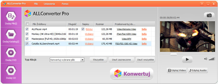 ALLConverter PRO strona pomocy ALLConverter PRO strona pomocy